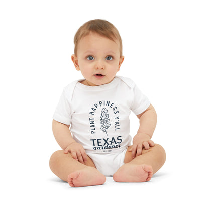 Texas Gardener Infant Jersey One Piece - Plant Happiness Y'all