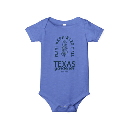 Texas Gardener Infant Jersey One Piece - Plant Happiness Y'all