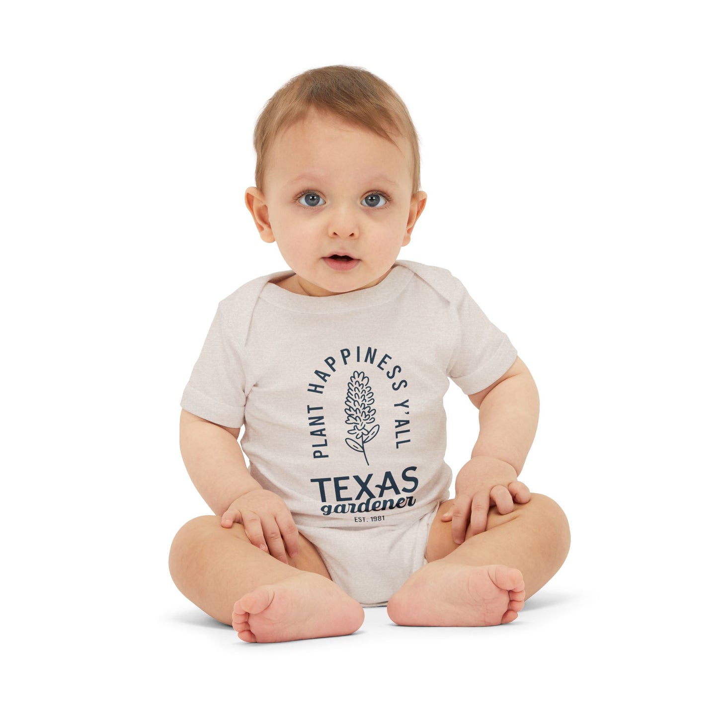 Texas Gardener Infant Jersey One Piece - Plant Happiness Y'all