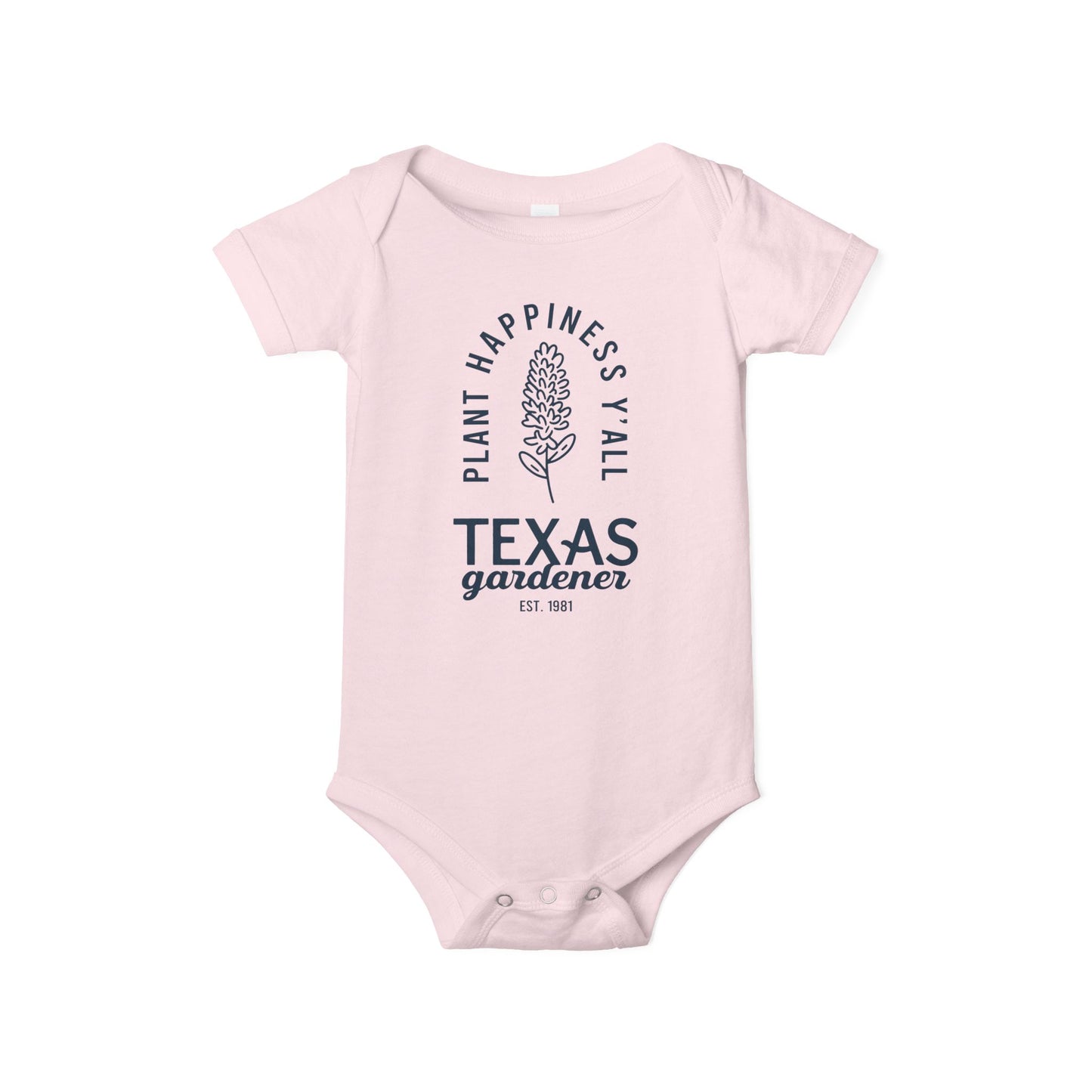 Texas Gardener Infant Jersey One Piece - Plant Happiness Y'all