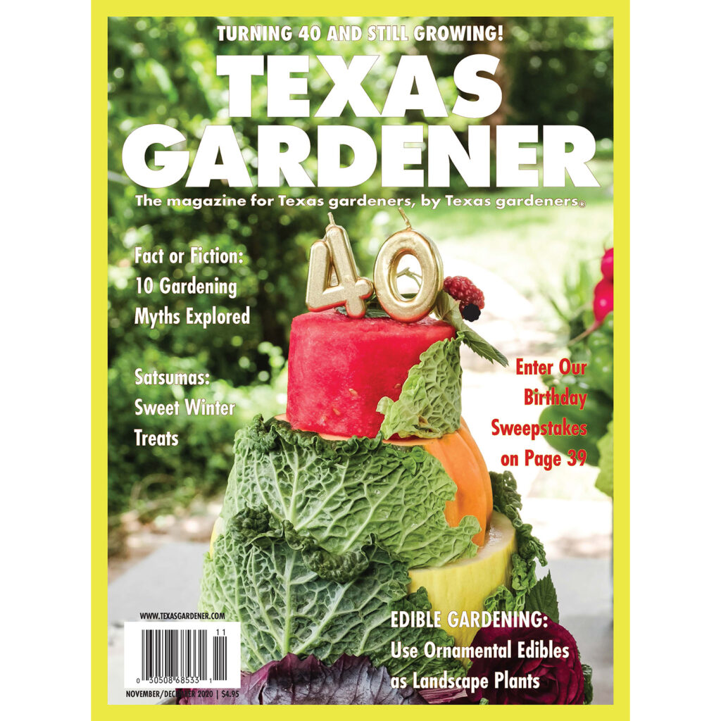 1 Year Magazine Subscription Texas Gardener